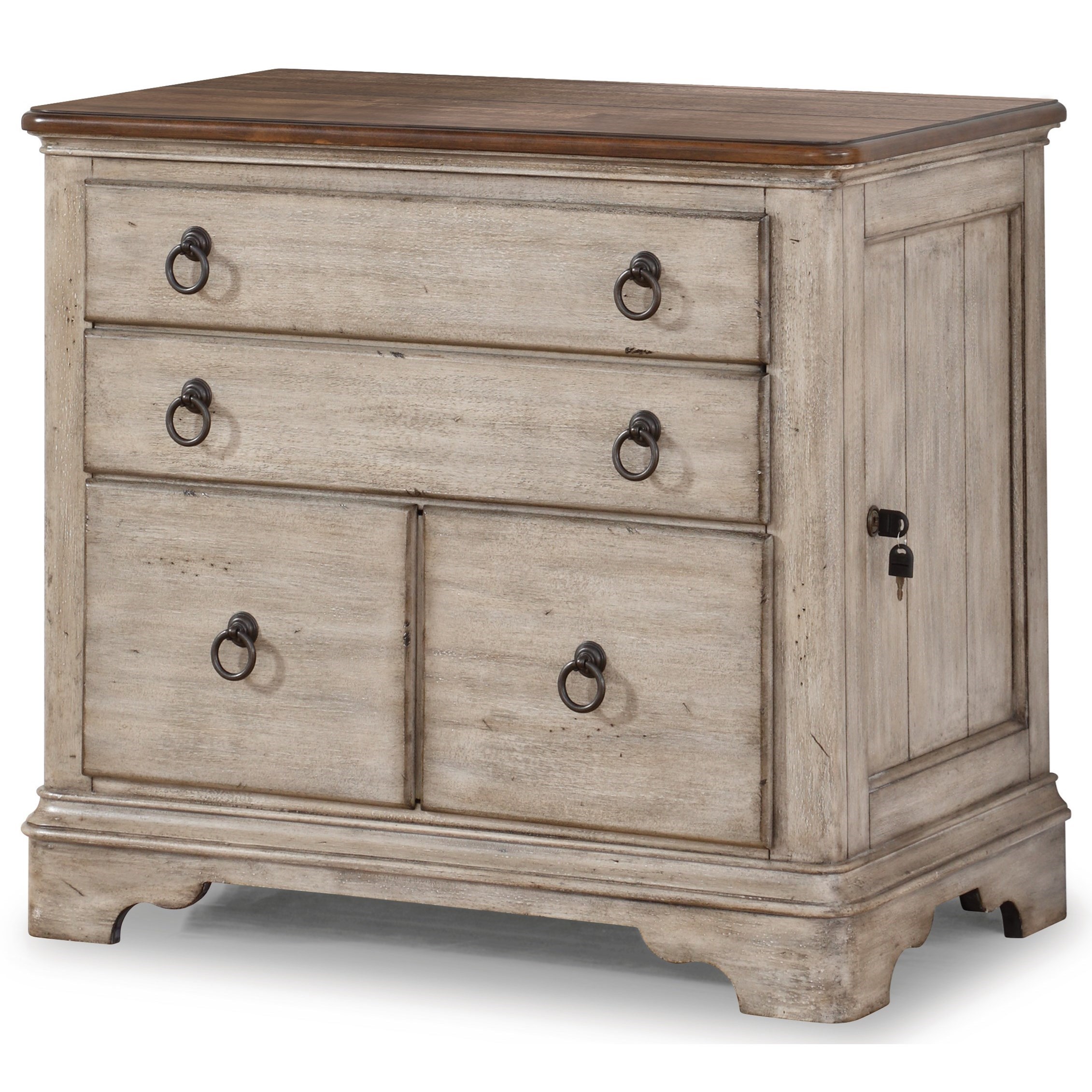 Flexsteel Wynwood Collection Plymouth Relaxed Vintage Lateral File